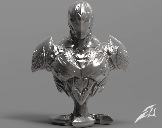 Download the dark armor - bust 3D Model