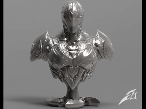 the dark armor - bust 3D प्रिंट मॉडल