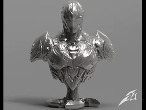 the dark armor - bust 3D Print Model