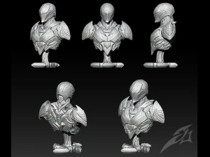 the dark armor - bust 3D Print Model