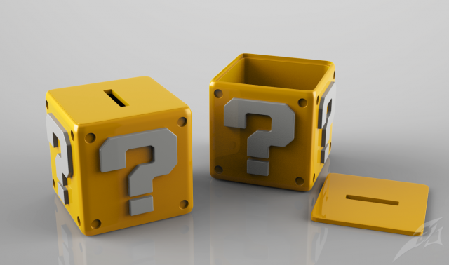 coins bank 3D Print Model .c4d .max .obj .3ds .fbx .stl .blend 