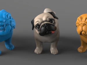question pug 3D Print Model