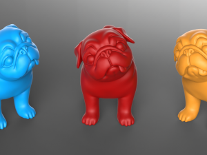 question pug Modello di stampa 3D