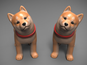 shiba dog obj stl vrml 3D Print Model