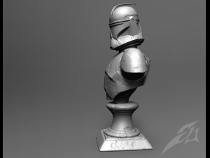 classic older clone galaxy trooper p1 bust fan art Model Cetak 3D