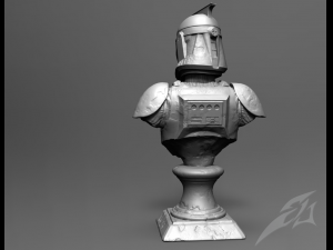 classic older clone galaxy trooper p1 bust fan art Model Cetak 3D