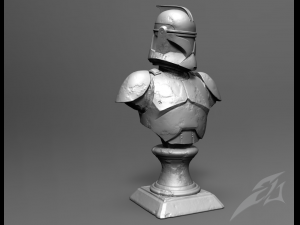 classic older clone galaxy trooper p1 bust fan art Model Cetak 3D