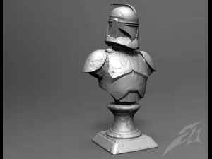 classic older clone galaxy trooper p1 bust fan art 3D Print Model