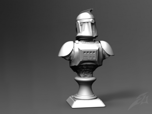 clone galaxy trooper p1 bust fan art 3D Принт Модель