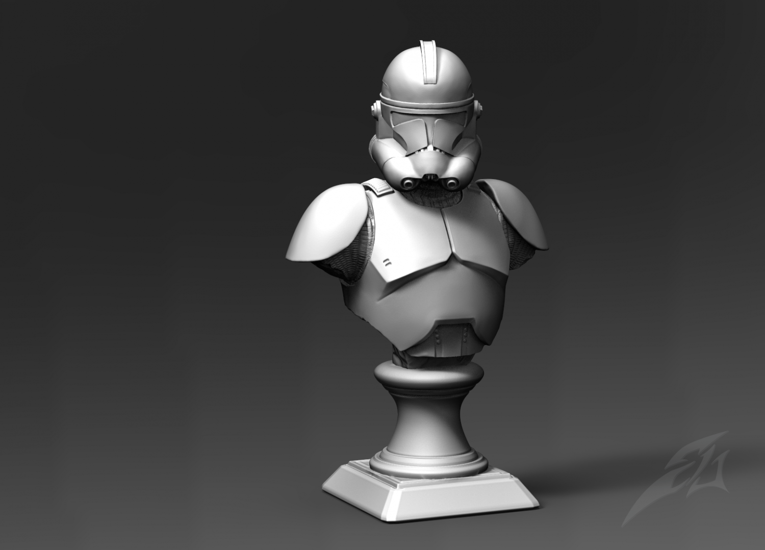Clone Trooper Phase 2 Bust 3d Model In Man 3dexport