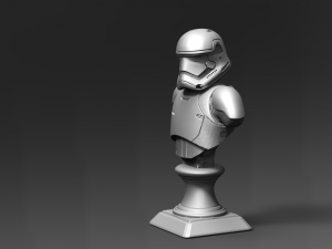 1st galaxy trooper bust fan art Modèles 3D en vedette