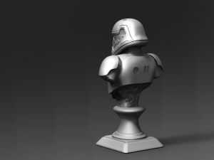 1st galaxy trooper bust fan art Modèles 3D en vedette