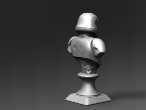 1st galaxy trooper bust fan art Modèles 3D en vedette