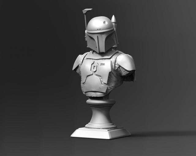 galaxy hunter bust fan art Modelo de Impressão 3D .c4d .max .obj .3ds .fbx .stl .blend 