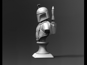 galaxy hunter bust fan art Modelo de Impressão 3D
