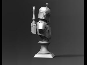 galaxy hunter bust fan art Modelo de Impressão 3D