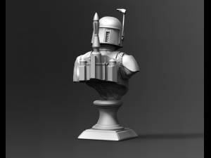 galaxy hunter bust fan art Modelo de Impressão 3D