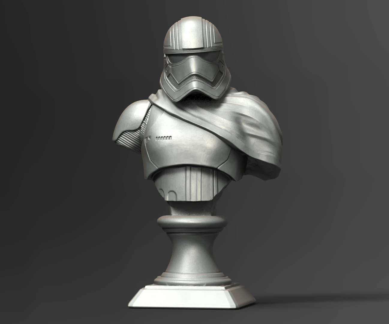 captain p bust fan art 3D Print Model .c4d .max .obj .3ds .fbx .stl .blend