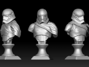 captain p bust fan art Model do druku 3D