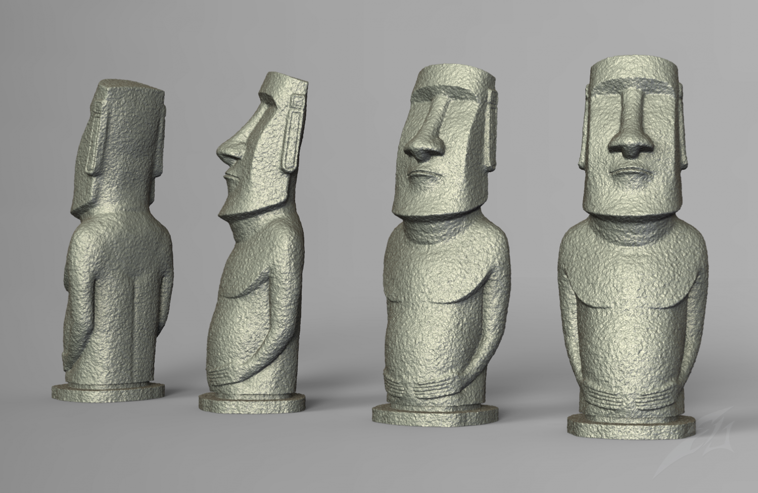 moai statue - easter 3D Print Model in Sculpture 3DExport