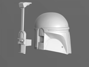galaxy hunter helmet fan art 3d print model 3D Print Model