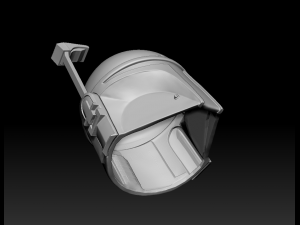 galaxy hunter helmet fan art 3d print model 3D Print Model