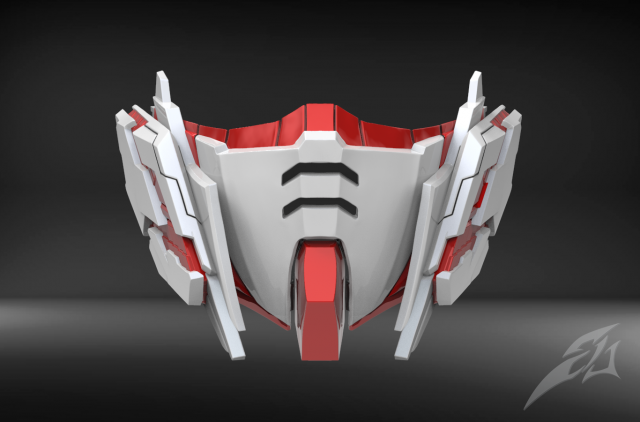 unicorn mecha mask 3D Принт Модель .c4d .max .obj .3ds .fbx .stl .blend 
