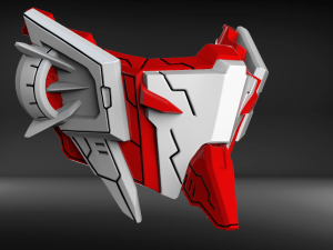 red f mask 3d print model Modèles 3D en vedette