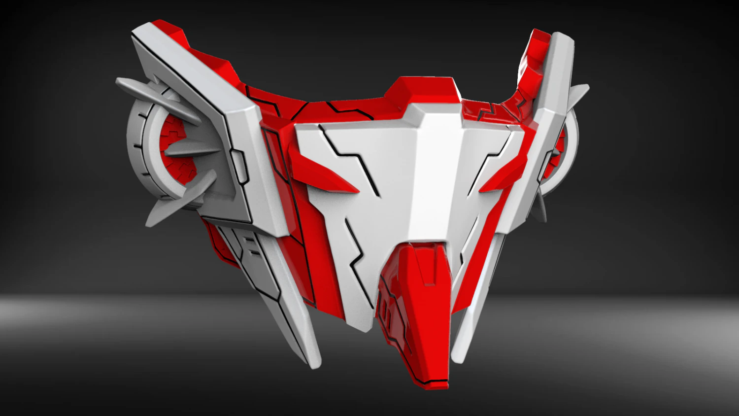 red f mask 3d print model 3D Print Model .c4d .max .obj .3ds .fbx .stl .blend