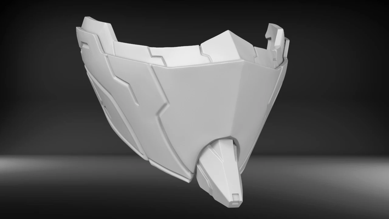 mecha mask v1 for 3dprint 3D Print Model .c4d .max .obj .3ds .fbx .stl .blend