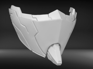 mecha mask v1 for 3dprint 3D Print Model