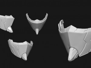 mecha mask v1 for 3dprint 3D Print Model
