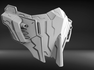 mecha mask v3 Modelo de Impressão 3D