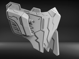 mecha mask v3 Modelo de Impressão 3D