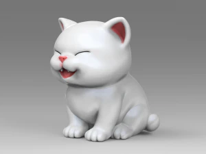 cute kitten v2 stl 3d print model 3D Print Model