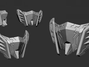 mecha mask v4 stl 3D Print Model