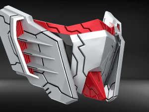 mecha mask v4 stl 3D Print Model