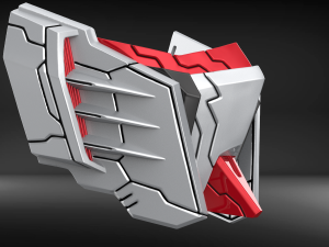 mecha mask v4 stl 3D Принт Модель