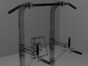gym bodyweight tower 3D Model