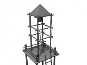 medieval bell tower 3D Модель