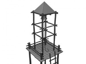 medieval bell tower 3D Модель