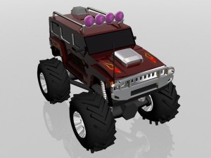 hummer monster 3D-Modell