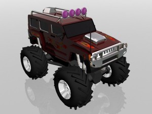 hummer monster 3D 모델
