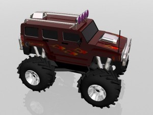 hummer monster 3D 모델