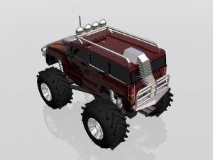 hummer monster 3D 모델
