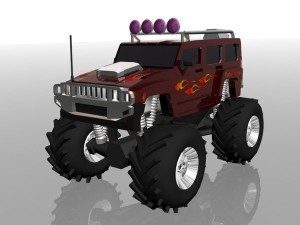 hummer monster 3D 모델