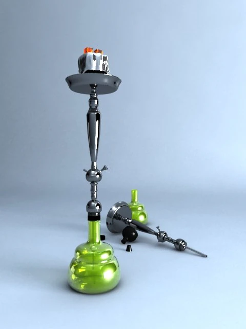 hookah  shisha 3D Model .c4d .max .obj .3ds .fbx .stl .blend 