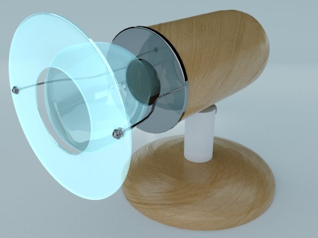 wall lamp 3D 模型 .c4d .max .obj .3ds .fbx .stl .blend 