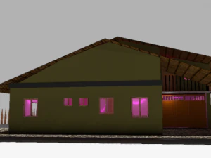 Maisonette-Wohnung mit 3 Schlafzimmern und Swimmingpool 3D Modell