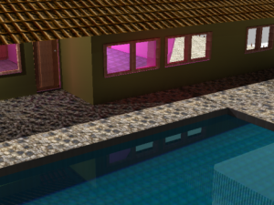 3 bedroom maisonette plus swimming pool 3D मॉडल
